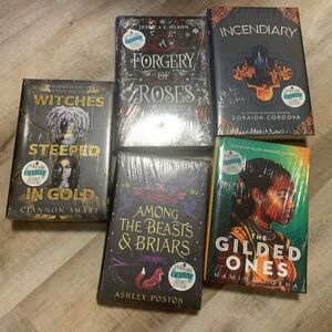 Fantasy Book Collection with Vibrant Covers